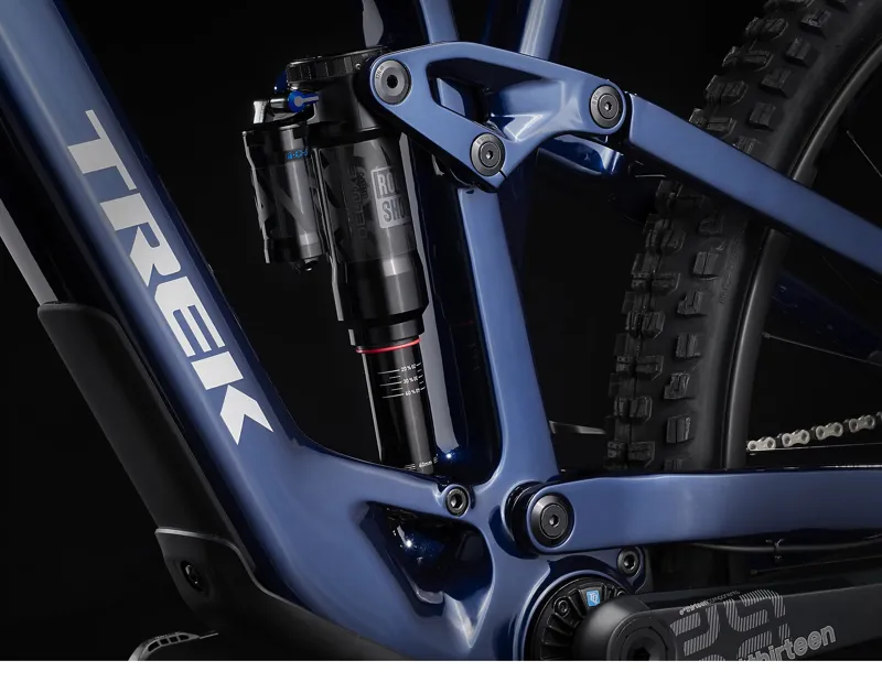 Trek Fuel Exe 9.8 GX AXS Electric Mountain Bike in Mulsanne Blue Large-3